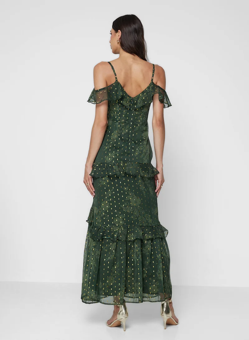 انايا ويذ لوف Ruffle Detail Strappy Maxi Dress