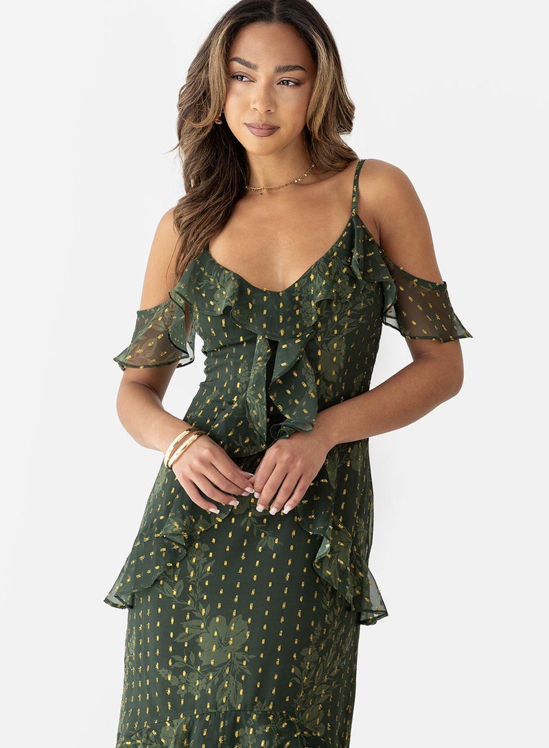 Anaya With Love Ruffle Detail Strappy Maxi Dress - Image 3