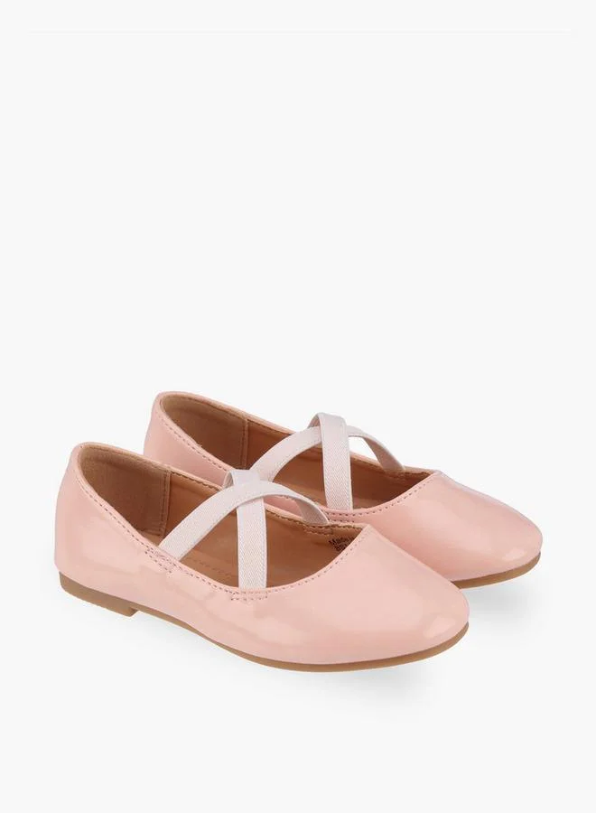 فلورا بيلا من شو إكسبرس Girls Cross Strap Ballerina Shoes