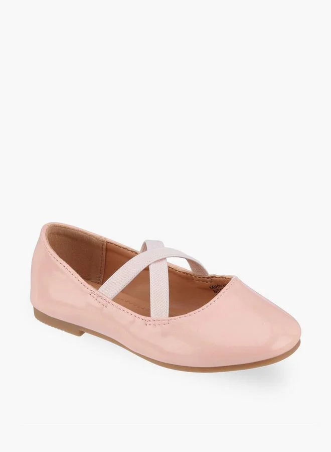 فلورا بيلا من شو إكسبرس Girls Cross Strap Ballerina Shoes