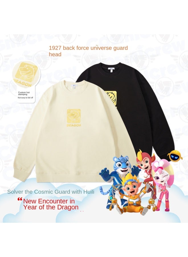 Warrior Co-branded】spring Fashion Trend Round Neck Sports Sweatshirt Unisex - Image 4