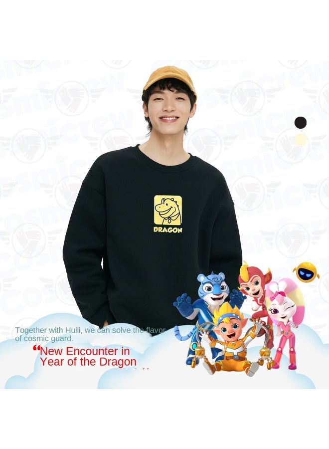 Warrior Co-branded】spring Fashion Trend Round Neck Sports Sweatshirt Unisex - Image 1