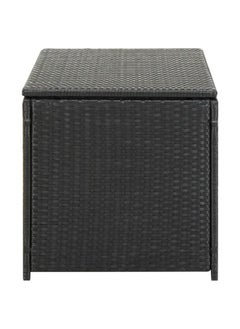 vidaxl vidaXL Garden Storage Box Poly Rattan 100x50x50 cm Black  - Image 2