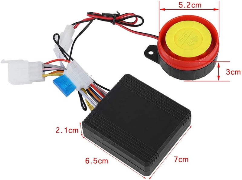 woobles 12V Universal Motorcycle Alarm System Remote Control Engine Start 125dB - Image 4