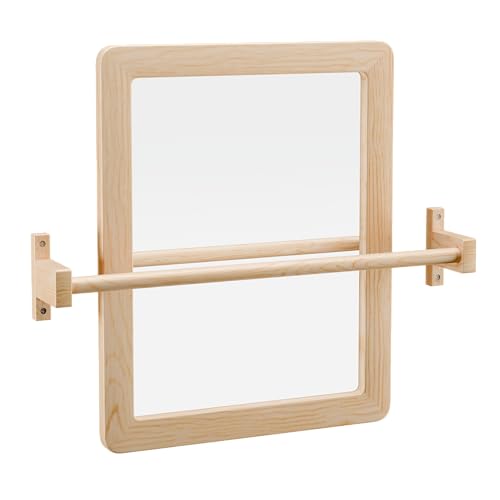 Ogears Montessori Baby Pull Up Bar, Montessori Small Mirror is Suitable for Babies Aged 6 to 18 Months, Infants Registry Item, 19.7 * 15.8 inches - Image 3