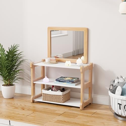 Ogears Montessori Baby Pull Up Bar, Montessori Small Mirror is Suitable for Babies Aged 6 to 18 Months, Infants Registry Item, 19.7 * 15.8 inches - Image 4