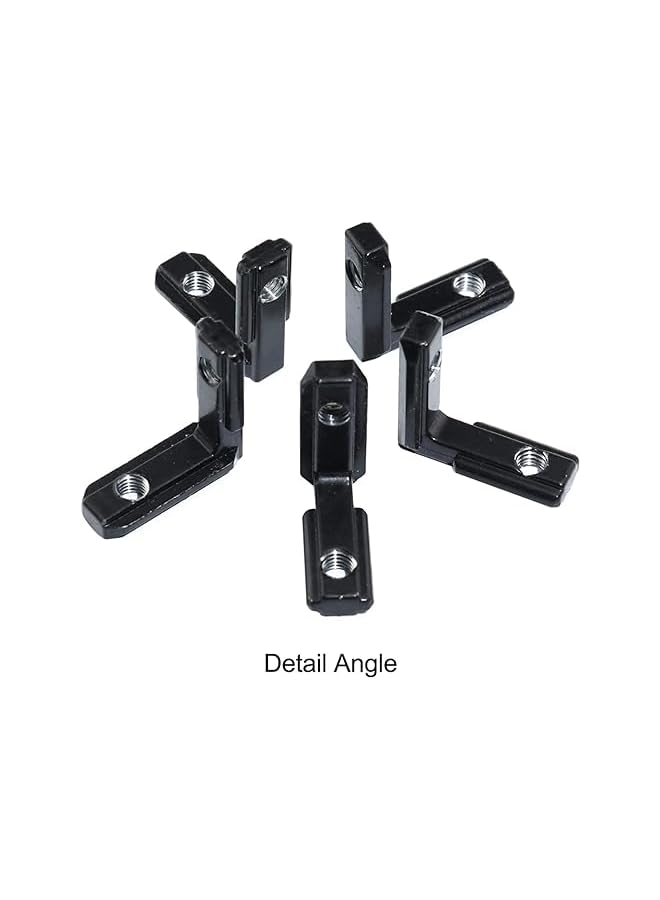 PROMASS promass 20pcs,2020 Aluminum Extrusion Series L-Shape Interior Inside Corner Connector Joint Bracket with Screws for 20x20 Series Aluminum Extrusion Profile Slot 6mm  - Image 4