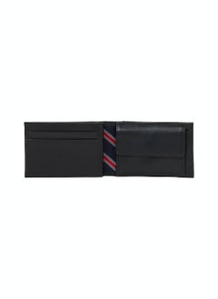 TOMMY HILFIGER Men's Eton Small Sleek Bifold Leather Wallet, Black  - Image 5