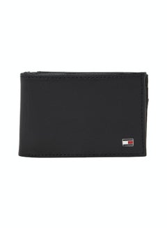 TOMMY HILFIGER Men's Eton Small Sleek Bifold Leather Wallet, Black  - Image 2
