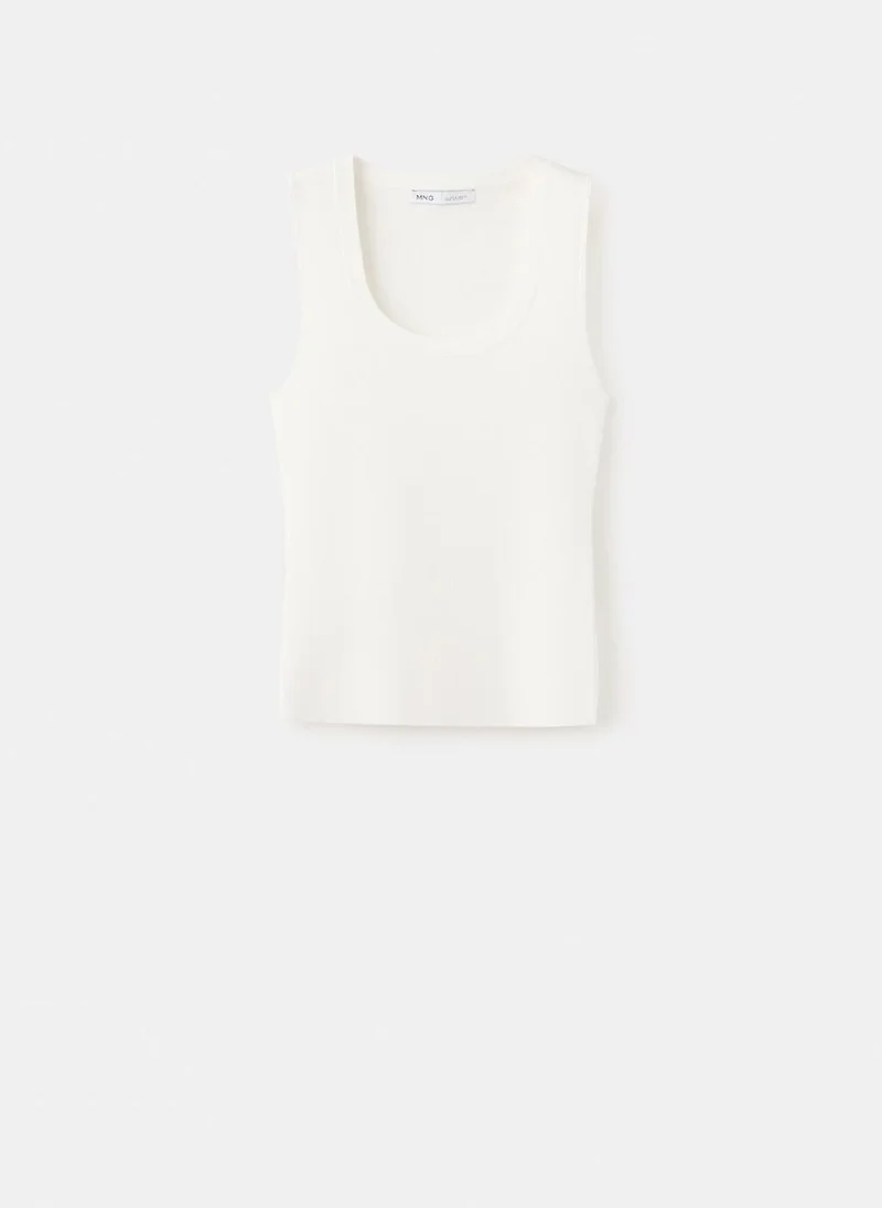 MANGO  Round-neck knitted top for Women | Best Price UAE