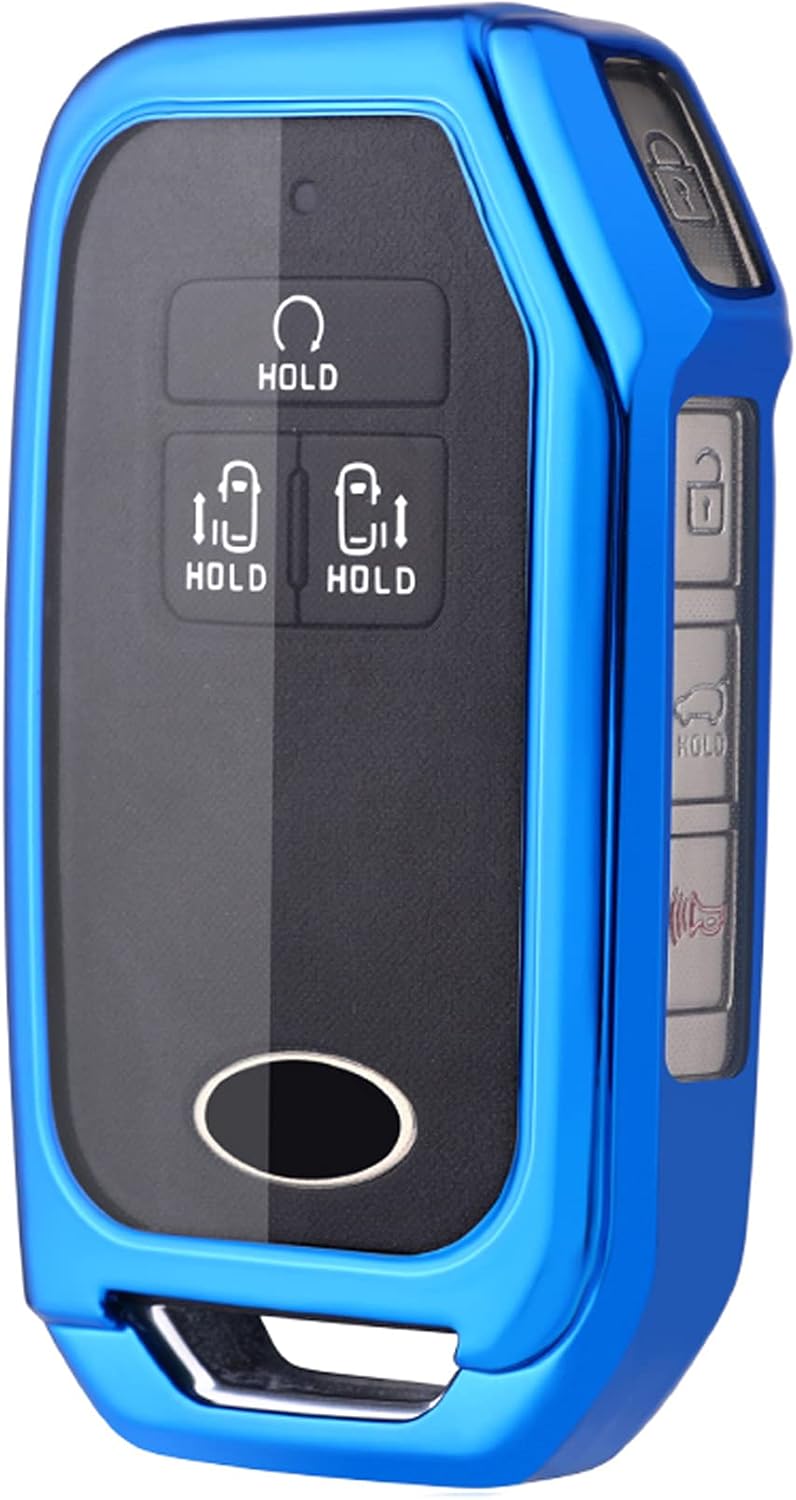 Muxkenper Key Fob Cover for Kia Models - Blue - Image 1