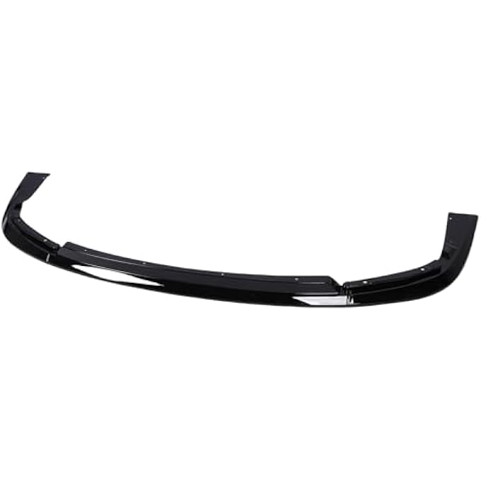 Luocute Front Bumper Lip Chin Spoiler, ABS Material 3 Sections Front Bumper Lip Splitter, Replacement for STI 2004 2005 (Glossy Black) - Image 1