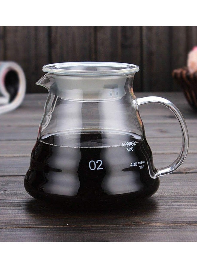600ml Coffee Server, Standard Glass Coffee Carafe, Coffee Pot, Clear  - Image 1