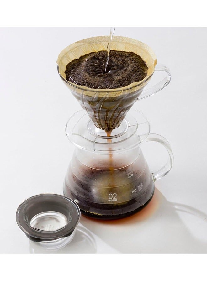600ml Coffee Server, Standard Glass Coffee Carafe, Coffee Pot, Clear  - Image 3