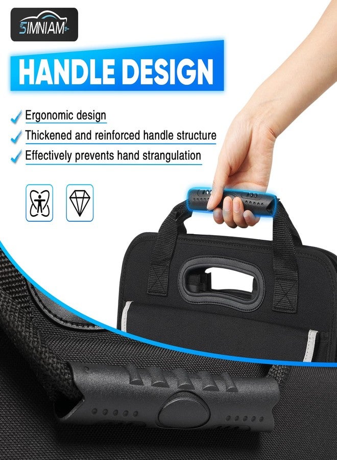 SIMNIAM EXCLUSIVE EXTRAS LARGE Car Trunk Organizer - Multi Compartments Collapsible Car Trunk Storage Organizer with Non-slip Bottom, Reinforced Handle, Securing Straps, for Car, SUV, Truck, Minivan - Image 4