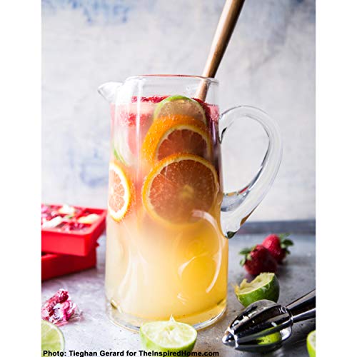 Libbey Impressions Large Glass Pitcher, 80 Oz, Clear, Tall Cocktail Pitcher, Modern Glass Pitchers with Handle for Lemonades, Iced Tea, Wine and More - Image 2