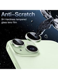 URBBKING Camera Lens Protector for iPhone 15 and iPhone 15 Plus Green  - Image 3