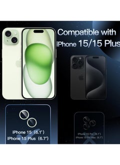 URBBKING Camera Lens Protector for iPhone 15 and iPhone 15 Plus Green  - Image 5