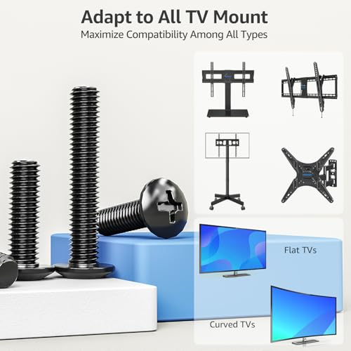MOUNTUP Universal TV Mounting Hardware Kit Fits Most LED LCD OLED 4K TVs, Includes M4 M5 M6 M8 TV Screws, Spacers, Washers for TVs/Monitor Mounting up to 80 inches, MU0041 - Image 4