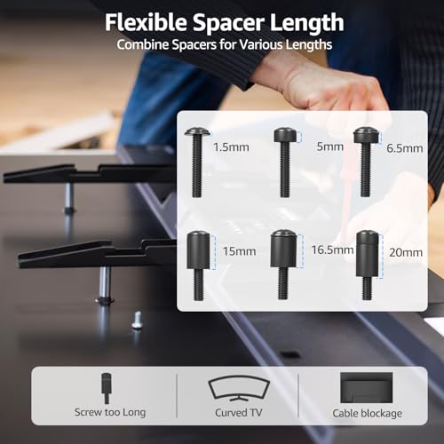 MOUNTUP Universal TV Mounting Hardware Kit Fits Most LED LCD OLED 4K TVs, Includes M4 M5 M6 M8 TV Screws, Spacers, Washers for TVs/Monitor Mounting up to 80 inches, MU0041 - Image 5