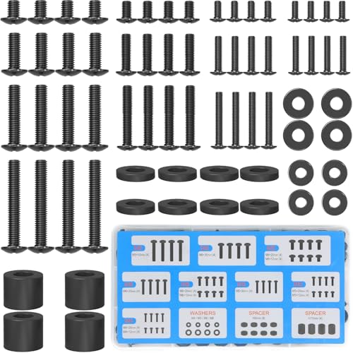 MOUNTUP Universal TV Mounting Hardware Kit Fits Most LED LCD OLED 4K TVs, Includes M4 M5 M6 M8 TV Screws, Spacers, Washers for TVs/Monitor Mounting up to 80 inches, MU0041 - Image 1