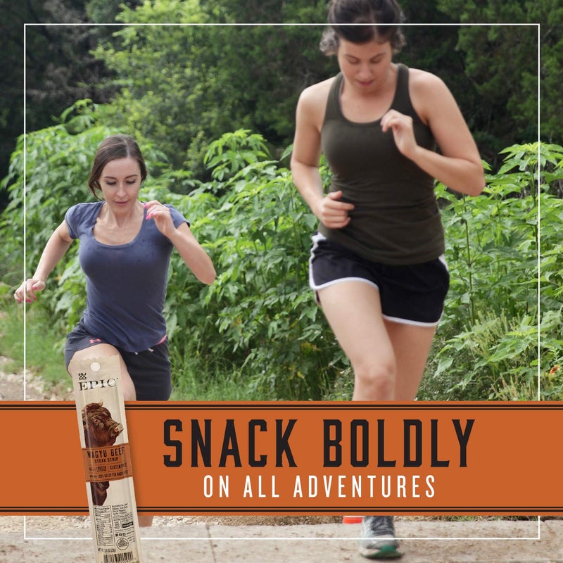 EPIC Snack Strips, Wagyu Beef Steak, Grass-Fed and Paleo Friendly, 0.8 oz, 10 ct - Image 4