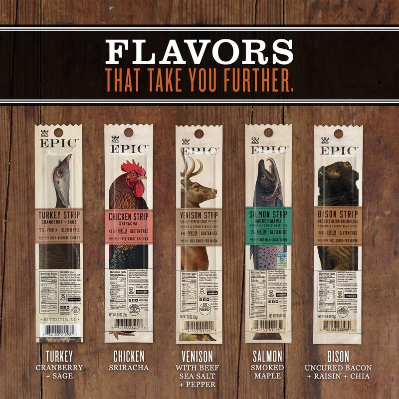 EPIC Snack Strips, Wagyu Beef Steak, Grass-Fed and Paleo Friendly, 0.8 oz, 10 ct - Image 5