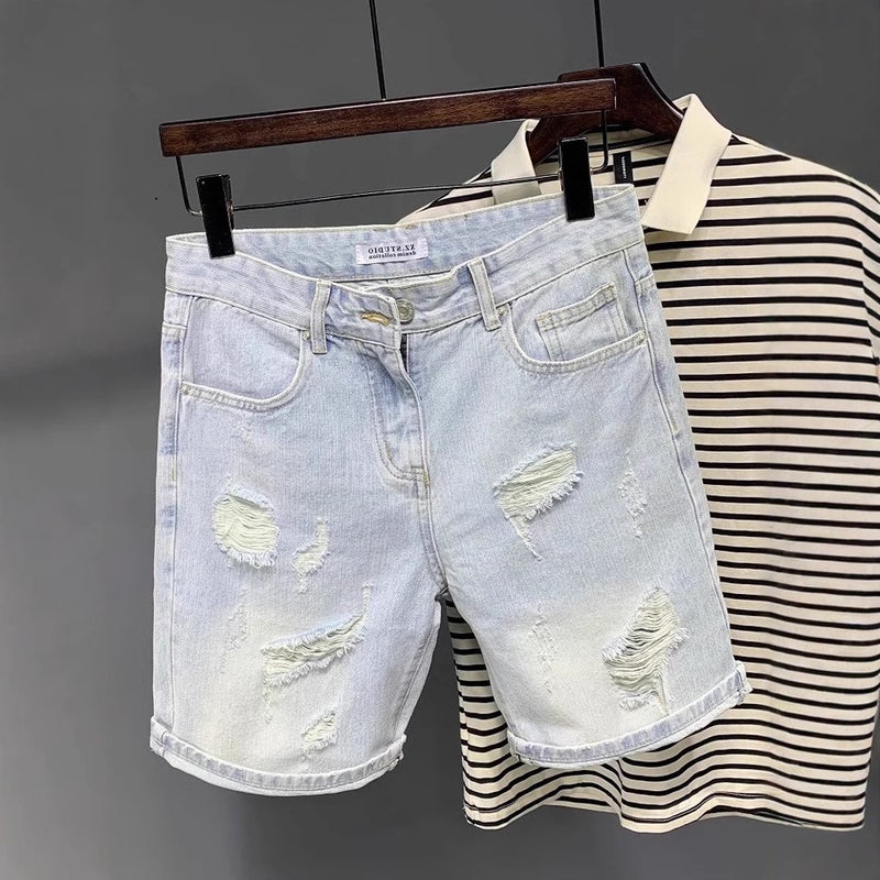 Unisex Classic Denim Jeans Loose Fit Daily Outdoor Wear - Image 1