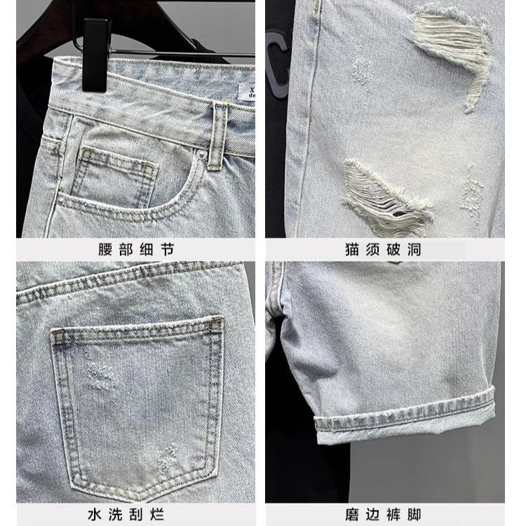 Unisex Classic Denim Jeans Loose Fit Daily Outdoor Wear - Image 4