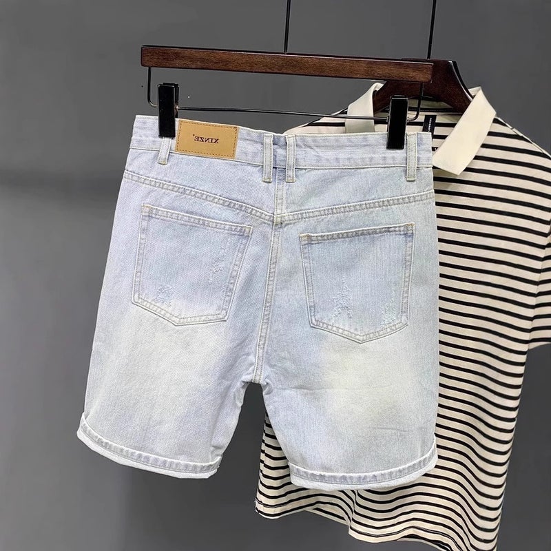 Unisex Classic Denim Jeans Loose Fit Daily Outdoor Wear - Image 2