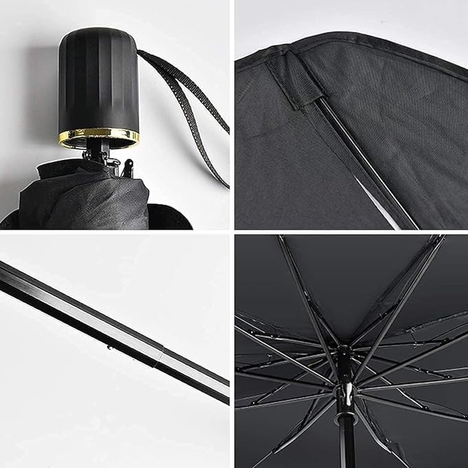 NOJTI Car Sun Shade Windshield Cover – Umbrella Windshield Sunshade for Car Front Window, Sun Protection and Heat Insulation Foldable Sunshade, Full Cover Sun Shade for Most Vehicles Pack of 1 - Image 5