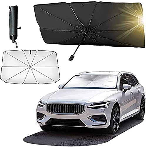 NOJTI Car Sun Shade Windshield Cover – Umbrella Windshield Sunshade for Car Front Window, Sun Protection and Heat Insulation Foldable Sunshade, Full Cover Sun Shade for Most Vehicles Pack of 1 - Image 1