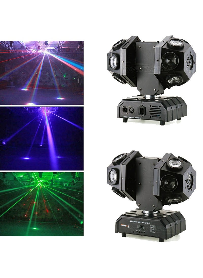 Generic Double head party laser lighting, 12 lenses, 5 LED colors  - Image 3
