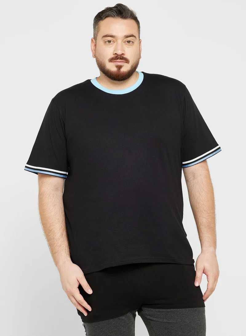 Seventy Five Plus Size Tape T Shirt