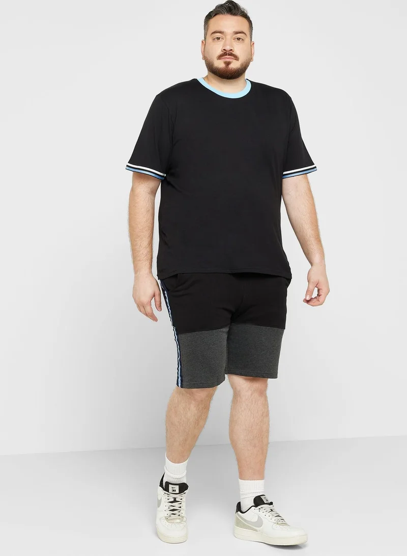 Seventy Five Plus Size Tape T Shirt