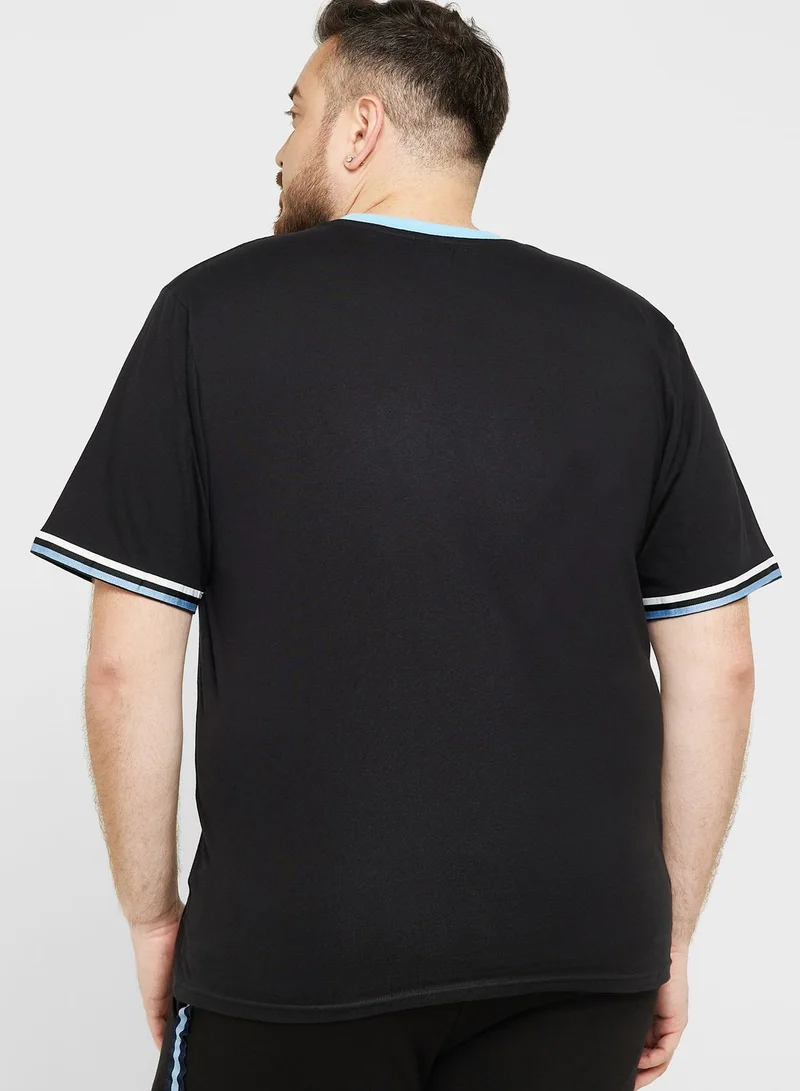 Seventy Five Plus Size Tape T Shirt