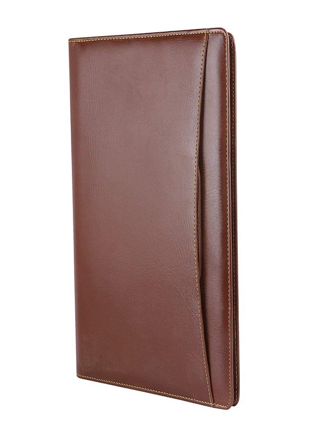 KANABEELeatherette Material Professional File Folder for Certificates, Document Bag with Adjustable Handles - Brown (Without Leafs) - Image 4