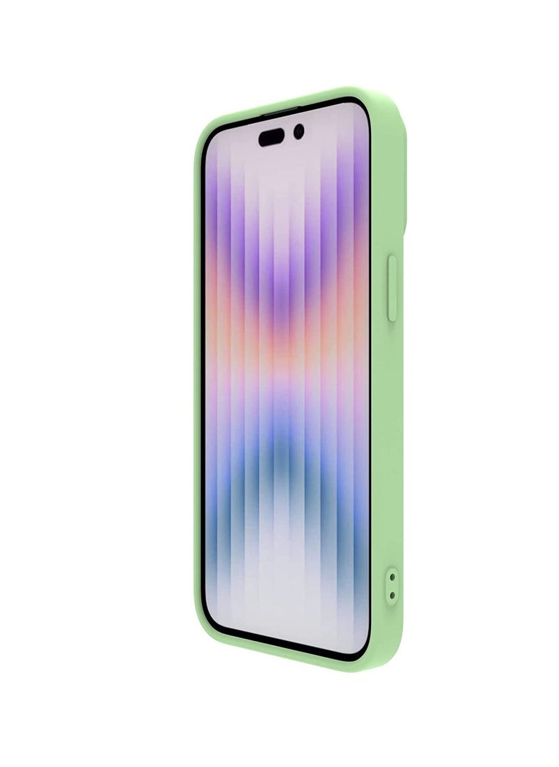 Nillkin - CamShield Silky Magnetic Silicone Case For iphone 14 Pro - Mint Green - Image 1