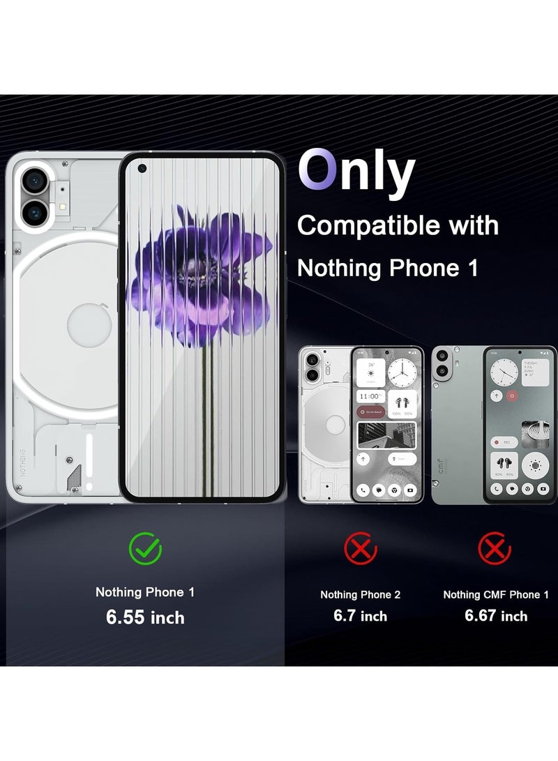 Crystal Clear Transparent Phone Case Nothing Phone 1 – Slim Ulta Thin Hard TPU Shockproof Cover, Anti-Yellowing Crystal Clear Protective Back Case with Camera Protection - Image 2