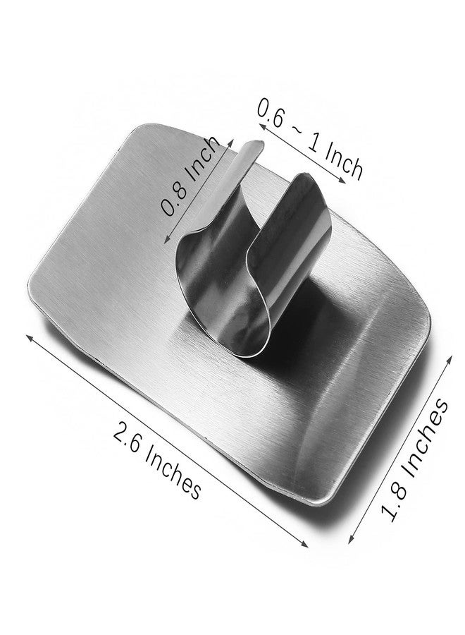 LuluCircle Finger Guards for Cutting, Stainless Steel 304 Finger Guard for Cutting Food, Finger Protectors, Finger Protector, Avoid Hurting when Slicing and Dicing, Black 2 Pieces - Image 4