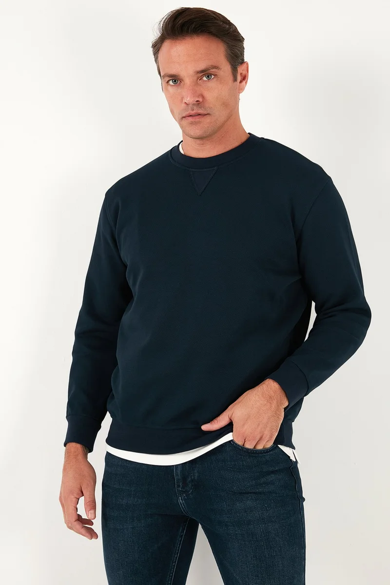 Buratti Cotton Regular Fit Crew Neck Sweat Men's Sweat 5905453