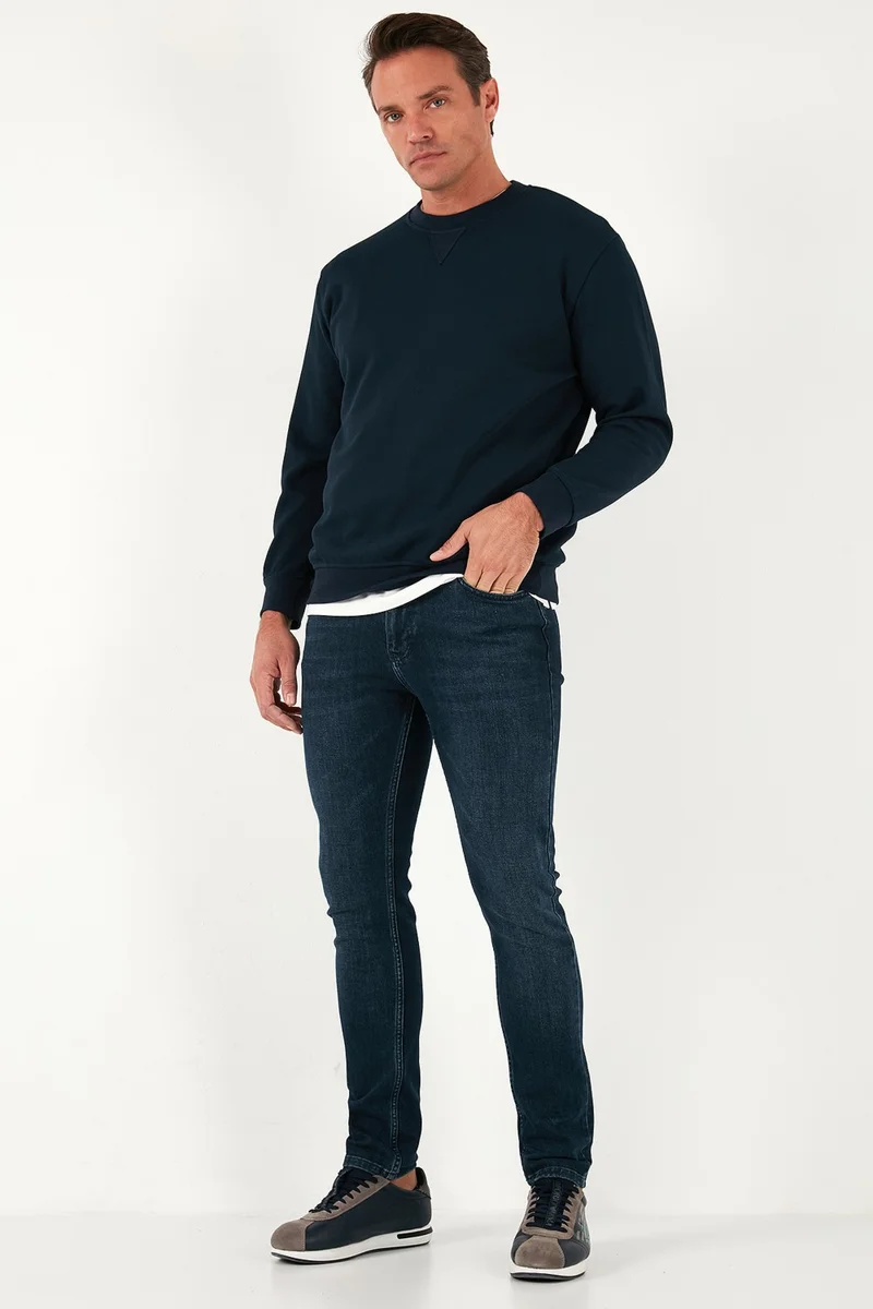Buratti Cotton Regular Fit Crew Neck Sweat Men's Sweat 5905453