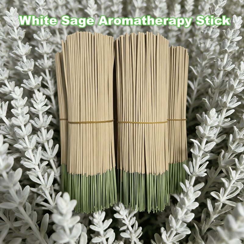 Natural White Sage Aromatherapy Stick 46 Pcs 10.04 Inch Long Clean Burning Manual Handmade Air Freshener For Gathering Reading Bedroom Bathroom Meditation - Image 3