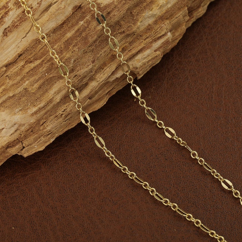 Hergory Gold Necklace for Women Trendy, Dainty Long Necklaces 14k Gold Plated Y-Shaped Lip Chain Non Tarnish Lariat Necklaces Fashion Adjustable Jewelry Gifts - Image 5