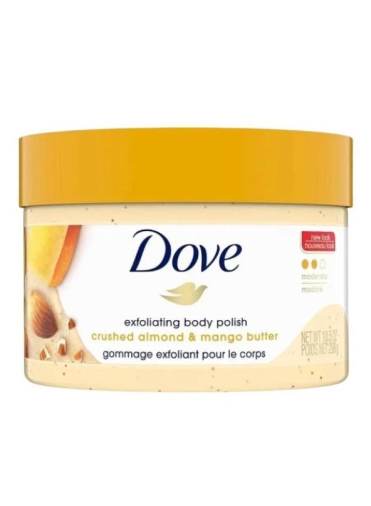 مقشر للجسم بخلاصة اللوز وزبدة المانجو من دوف - 298 جرام