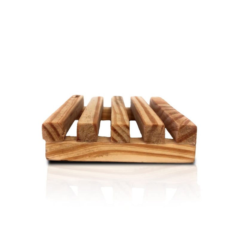 Grab It Pine Wooden Handmade Soap Dish Set of 2 Soap Case Holder for Shower Bathroom and Kitchen - Image 4