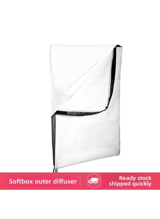 Generic Soft Light Cloth Cover Photography Lampshade Live Broadcasting Accessories Lighting Cloth Professional Soft Light Box Lampshade Cloth Shading Square Shell-Body Color:Cover 40x60cm  - Image 2