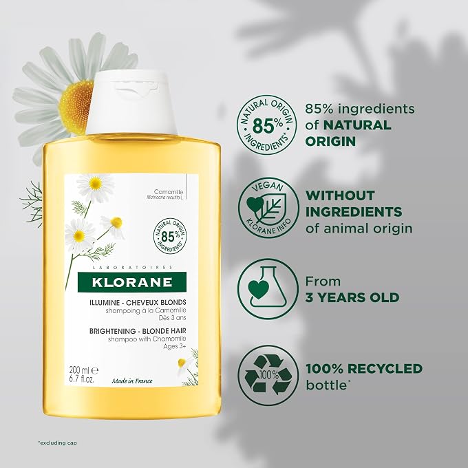 Klorane Brightening Camomile Shampoo 200 ml - Image 2