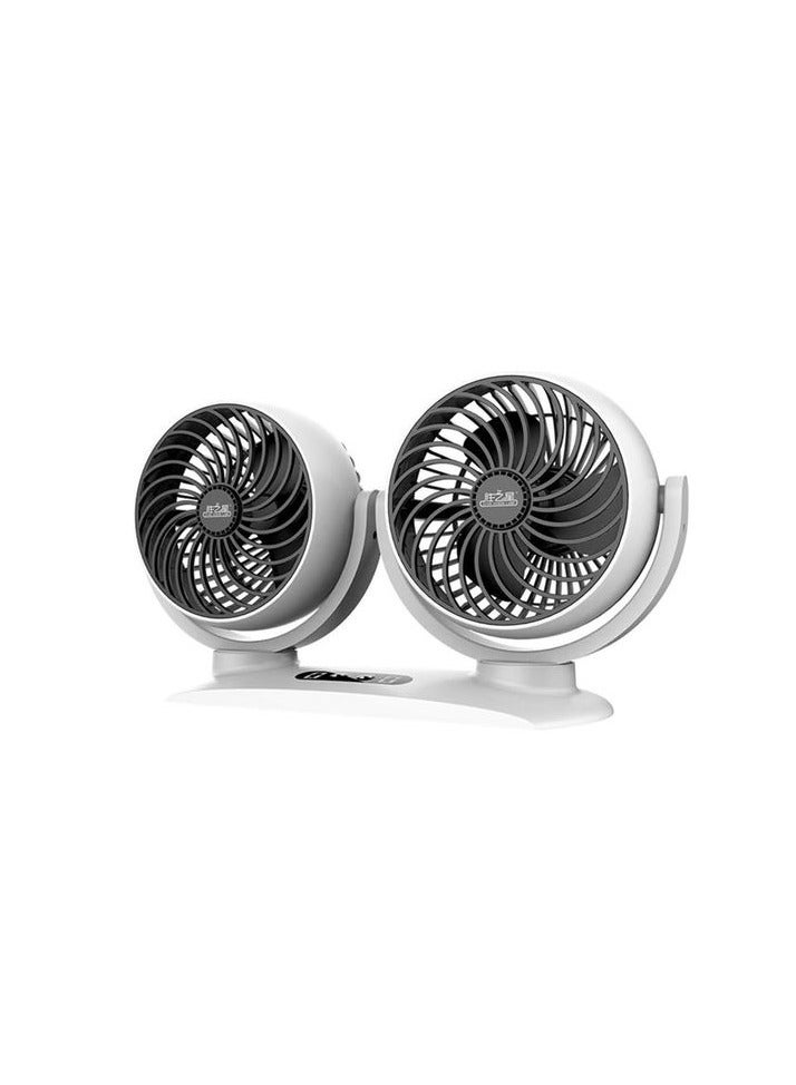 Dual 3-speed USB Car Fan - Image 1
