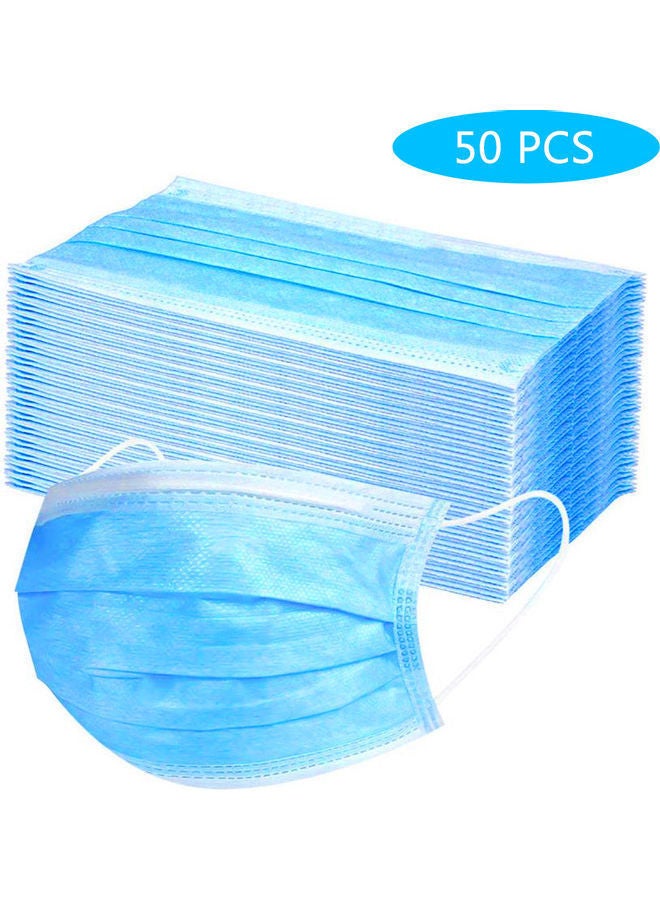 نيبمينينت مجموعة كمامات وجه ب3 طبقات للاستخدام مرة واحدة مكونة من 50 قطعة